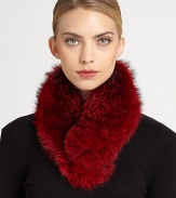 Plush coyote fur collar with clip fasteners.Fully linedDyed coyote furPolyester rainsilkDry cleanImportedFur origin: USA