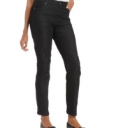 Charter Club's black jeans feature a skinny fit that works with anything, from tees to turtlenecks!