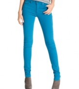 Amp up your denim with Else Jeans' skinny jeans, highlighted by an electric blue wash!