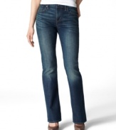 Levi's Demi Curve bootcut jeans feel like you've worn 'em forever – check out the amazing fit and a perfectly-faded wash!