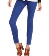 In a bright blue wash, these Free People skinny jeans are subtle yet stylish take on the colored denim trend!