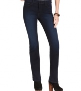 Flatter your figure in these versatile straight-leg jeans from Not Your Daughter's Jeans with a unique design to help you look your best.