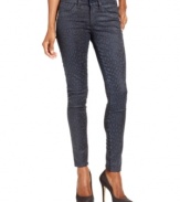With an abstract animal print, these GUESS skinny leggings are hot for a fashion-forward fall look!