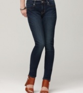 The skinniest skinny jeans, with a dark wash that's flattering as well as cute! When you want the real thing, it's got to be Levi's denim.