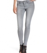Take a break from the blues with Kut from the Kloth's ultra-skinny jeans, featuring a cool grey wash.