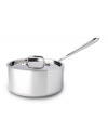 All-Clad's high-performance saucepan is constructed with a durable stainless steel interior, a pure aluminum core and a hand-polished mirror-finished exterior. An essential piece for simmering sauces, boiling noodles, warming leftovers and more. Lifetime warranty.