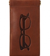 You'll love the way your look comes together with this leather eyeglass case from Fossil.