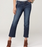 Take a shortcut to great style with these cropped capris from Lucky Brand Jeans! Pair them with heels and statement jewelry for easy springtime style.
