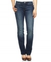 A classic straight-leg silhouette and a dark, faded wash gives these jeans from Levi's the look of broken-in favorites!