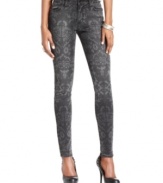 With a faded brocade print, these Else Jeans skinny jeans are a hot pick for a stylish winter wardrobe!