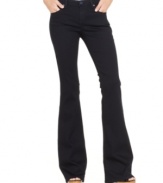 Expand your denim horizon with these jeans in a fashion-forward silhouette from Calvin Klein Jeans. The flared leg looks ultra-flattering with platform heels!