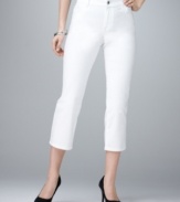 Style&co.'s bright white denim capris make any outfit feel like a breath of fresh air!