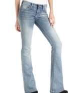 Instantly elongate your legs in these fierce flares from Buffalo Jeans! The light blue wash is totally springtime, too!