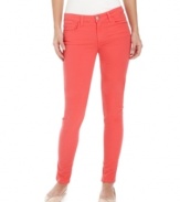 Punch up your spring style with these Joe's Jeans skinny colored denim in a bright coral wash!