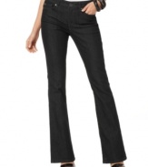 Dark denim in a lean bootcut silhouette is a versatile choice for day or night, from Calvin Klein Jeans.