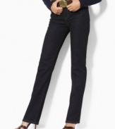 The straight-leg jeans you've been looking for, in a classic flattering fit from Lauren Jeans Co.