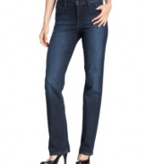 These Not Your Daughter's Jeans feature the same slimming technology you love, with an updated straight-leg silhouette!