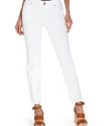 Fresh white denim from INC creates the perfect base for your spring outfits! The ankle length and curvy fit make these jeans more flattering than ever before!