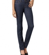 Skinny denim in a go-with-anything dark wash is always in style. Snag the look with these sleek jeans from Lucky Brand Jeans!