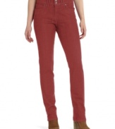 In the red: These Levi's skinny jeans feature a surprisingly fresh wash and always-flattering fit.