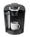 Your wakeup pickup-getting ahead of the morning is easy with a single serve brewer that delivers gourmet coffee in an instant! Simply pick your preferences in three easy steps and enjoy an aromatic, intoxicating cup of your go-to blend right when you need it most. 1-year warranty. Model B40.