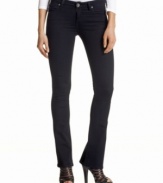 Accentuate your figure in Kut from the Kloth's ultra-flattering skinny jeans, featuring the slightest bootcut leg for a leg-lengthening look.