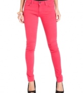 In a shocking hot pink, these Else Jeans skinny jeans hit the colored-denim trend right on the mark!