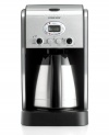Coffee that keeps up with mornings that fly by. Delivering coffee 25% faster for a more efficient, more relaxed morning routine. Take control of your blend's strength, choosing from regular or bold, and set your brew up to 24 hours in advance for on-demand cafe service! 3-year limited warranty. Model DCC-2750.