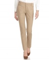 With a slim fit and straight leg, these Calvin Klein trousers will stylishly carry you through the work week!