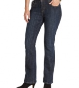 In a flattering fit and wash, get a sleek silhouette in these Levi's 515 bootcut jeans!