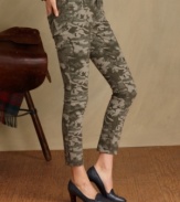 Camouflage gets really chic in Tommy Hilfiger's skinny pants. Pair them with your favorite pumps for a polished look with a rugged edge.