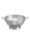Classic simplicity makes this colander the cornerstone of any working kitchen, boasting an understated stainless steel construction, sturdy handles for effortless use and a foolproof design that has proved efficient year after year.
