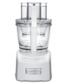 Offering home chefs more options than ever before, this next-generation food processor from Cuisinart is destined for culinary greatness. It comes fully equipped with three interchangeable bowls, plus an adjustable, 6-position slicing disc that ensures results exactly as you intended. Three-year limited warranty. Model FP-14.