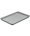 The baker's best! Showoff your gourmet skills with this heavy-gauge aluminized steel baking sheet, which heats evenly and features a nonstick finish that knows when to let go & how to clean up quick & easy. A dishwasher-safe design eliminates any bother after baking, plus the thick rolled edges on the pan prevent warping for a lifetime of use. Lifetime warranty.