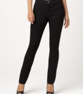 Whatever you call them – denim leggings, pull-on jeans or jeggings – this pair from Not Your Daughter's Jeans fits a woman's body perfectly! The black wash gives them an extra-slimming effect.