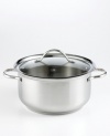 From steamed seafood to hearty casseroles, this pot is a specialty of the house. Crafted with all the right proportions, it includes an aluminum encapsulated base to ensure every inch of your culinary creation is cooked quickly and evenly throughout. Limited lifetime warranty. (Clearance)