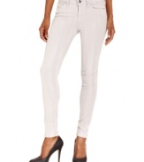 In a tie-dye print and white wash, these GUESS skinny jeans hit the colored-denim trend on the mark!