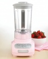 Blend for something better! With its pink color palette, unique contours and unsurpassed power, this polycarbonate jar blender is the clear choice for your culinary needs. Built for continual blending, the patented razor-sharp stainless steel blades whirl until the job is done. One-year warranty. Model KSB560PK.