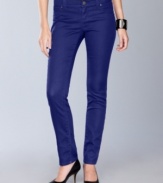 Go beyond your basic blues with INC's colored skinny denim--jeans become a bright statement!
