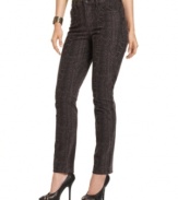 Not Your Daughter's Jeans offers the same slimming technology you love in a right-now python print with this great look!