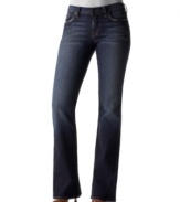 Lucky Brand gives denim a sexy look with the stretch Sweet N Low bootcut jeans.