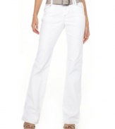 Embroidery and rhinestones put a glam spin on a springtime classic: white jeans from Style&co.!