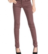 An allover polka dot print adds cheeky-chic style to these Else skinny jeans -- a hot fall must-have!