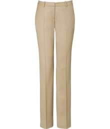 Your workweek style just got more chic with these straight leg pants from Hugo - Flat front, off-seam pockets, single back welt pocket, belt loops - Straight leg with crease detail, slim fit - Style with a fitted blouse, a blazer, and classic pumps